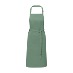 Cotton and polyester apron with adjustable strap, 240 g/m² pastel green colour