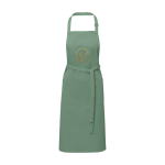 Cotton and polyester apron with adjustable strap, 240 g/m² pastel green colour