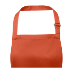 Cotton and polyester apron with adjustable strap, 240 g/m² salmon colour close-up view 1