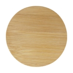 Small glass food jar with bamboo lid, 320 ml natural colour