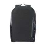 Waterproof recycled backpack with padded back for laptops, 15'' black colour