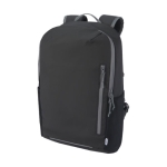 Waterproof recycled backpack with padded back for laptops, 15'' black colour