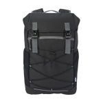 Waterproof recycled laptop backpack with multiple pockets, 15.6'' black colour