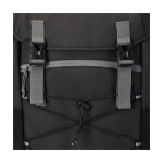 Waterproof recycled laptop backpack with multiple pockets, 15.6'' black colour
