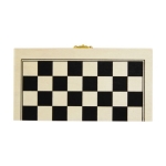 Chess set in a case with wooden pieces natural colour