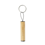 Bamboo cane keyring, torch, pull-cord light