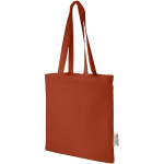 Recycled cotton GRS bag with long handles, 140 g/m²