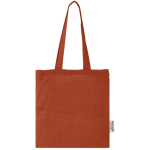 Recycled cotton GRS bag with long handles, 140 g/m² second front view