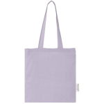Recycled cotton GRS bag with long handles, 140 g/m² second front view