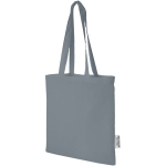 Recycled cotton GRS bag with long handles, 140 g/m²