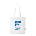 Recycled cotton GRS bag with long handles, 140 g/m² main view