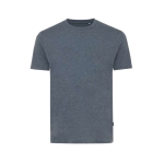 Recycled and organic cotton T-shirt, 180 g/m² marbled dark blue colour