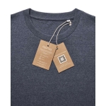 Recycled and organic cotton T-shirt, 180 g/m² marbled dark blue colour