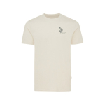 Recycled and organic cotton T-shirt, 180 g/m² natural colour view with logo