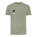 Recycled and organic cotton T-shirt, 180 g/m² marbled green colour