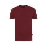 Recycled and organic branded cotton T-shirt, 180 g/m² burgundy colour