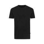 Recycled and organic branded cotton T-shirt, 180 g/m² black colour