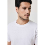 Recycled and organic branded cotton T-shirt, 180 g/m² white colour