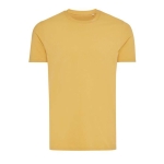 Recycled and organic branded cotton T-shirt, 180 g/m² yellow colour