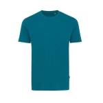 Recycled and organic branded cotton T-shirt, 180 g/m² turquoise colour