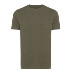 Recycled and organic branded cotton T-shirt, 180 g/m² khaki colour