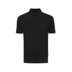 Regular-fit piqué polo in eco cotton, 220 g/m² black colour