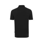 Regular-fit piqué polo in eco cotton, 220 g/m² black colour second view