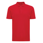 Regular-fit piqué polo in eco cotton, 220 g/m² red colour