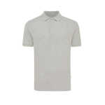 Regular-fit piqué polo in eco cotton, 220 g/m² grey colour
