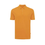Regular-fit piqué polo in eco cotton, 220 g/m² orange colour