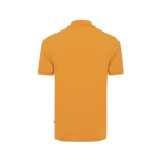 Regular-fit piqué polo in eco cotton, 220 g/m² orange colour second view