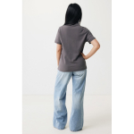 Regular-fit piqué polo in eco cotton, 220 g/m² matt silver colour fourth model view