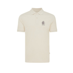 Regular-fit piqué polo in eco cotton, 220 g/m² champagne colour