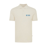 Regular-fit piqué polo in eco cotton, 220 g/m² champagne colour printing view