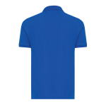 Regular-fit piqué polo in eco cotton, 220 g/m² royal blue colour second view