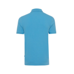 Regular-fit piqué polo in eco cotton, 220 g/m² cyan blue colour second view