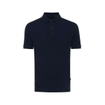 Regular-fit piqué polo in eco cotton, 220 g/m² navy-blue colour