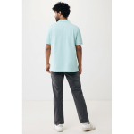 Regular-fit piqué polo in eco cotton, 220 g/m² mint green colour
