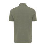 Regular-fit piqué polo in eco cotton, 220 g/m² military green colour second view