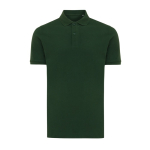 Regular-fit piqué polo in eco cotton, 220 g/m² dark green colour
