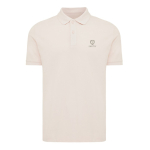 Regular-fit piqué polo in eco cotton, 220 g/m² light pink colour view with logo