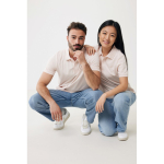 Regular-fit piqué polo in eco cotton, 220 g/m² light pink colour second model view