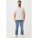 Regular-fit piqué polo in eco cotton, 220 g/m² light pink colour