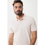 Regular-fit piqué polo in eco cotton, 220 g/m² light pink colour