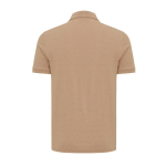 Regular-fit piqué polo in eco cotton, 220 g/m² light brown colour second view