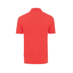 Regular-fit piqué polo in eco cotton, 220 g/m² desatured red colour second view