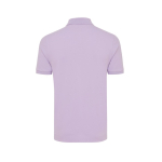 Regular-fit piqué polo in eco cotton, 220 g/m² lilac colour second view