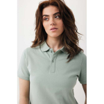 Regular-fit piqué polo in eco cotton, 220 g/m² olive green colour