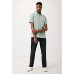 Regular-fit piqué polo in eco cotton, 220 g/m² olive green colour