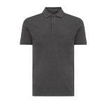 Regular-fit piqué polo in eco cotton, 220 g/m² taupe grey colour